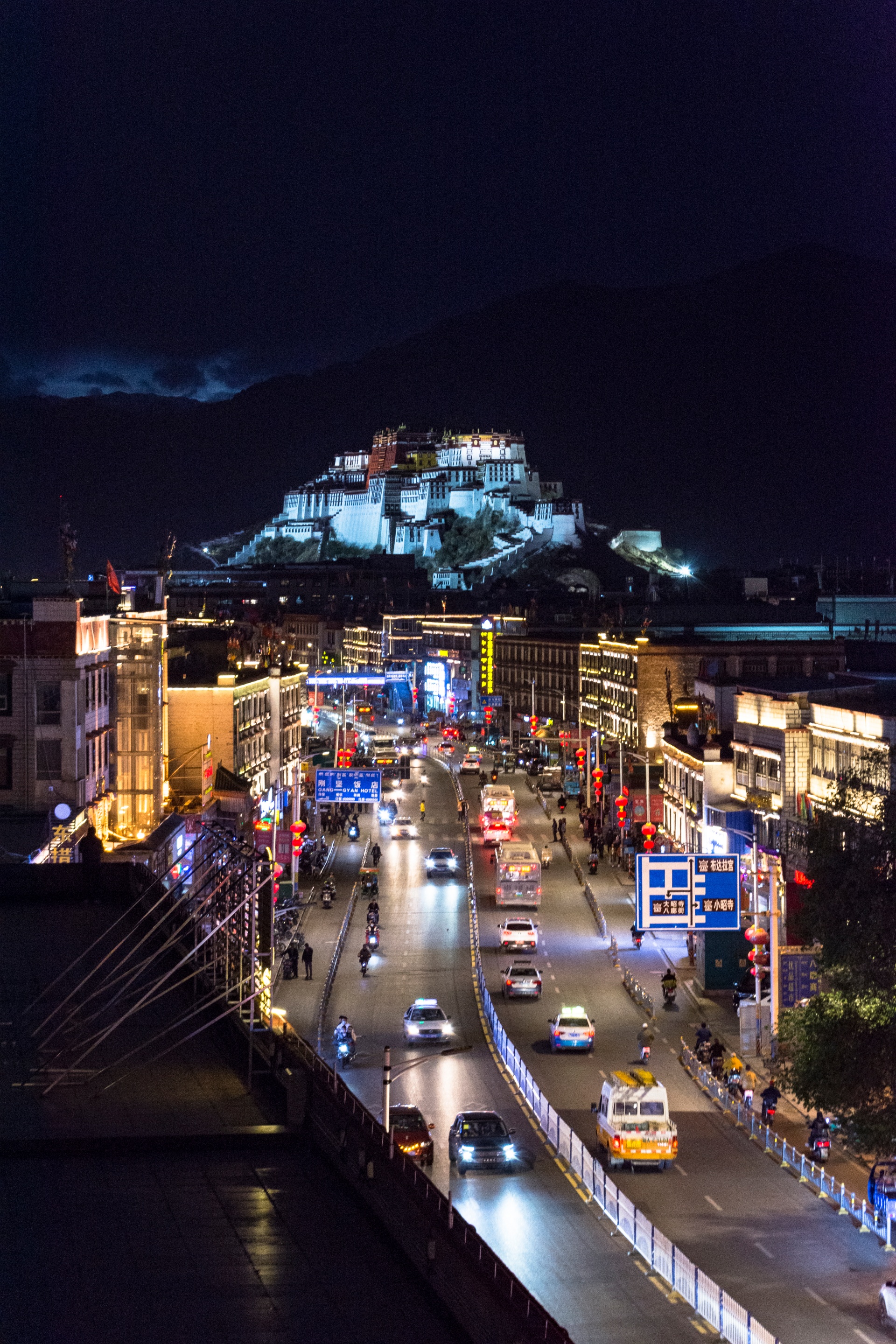拉萨夜景